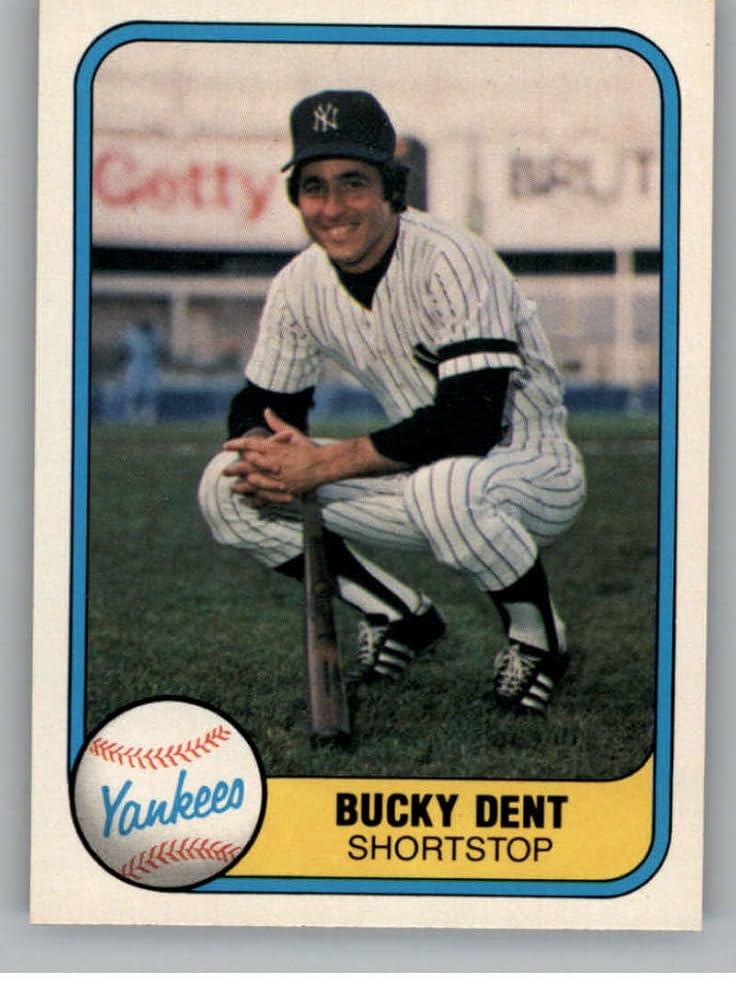 Amazon.com: Baseball MLB 1981 Fleer #80 Bucky Dent #80 EX